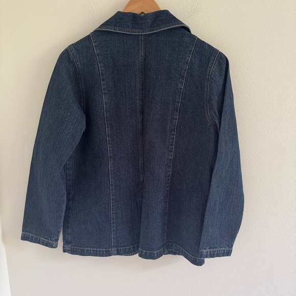 Vintage Bill Blass Denim Blazer Jacket Y2K M - Picture 9 of 13